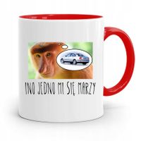 Kubek Czerwony Nosacz Janusz Jedno Mi Sie Marzy Z Nadrukiem Ze Zdjęciem