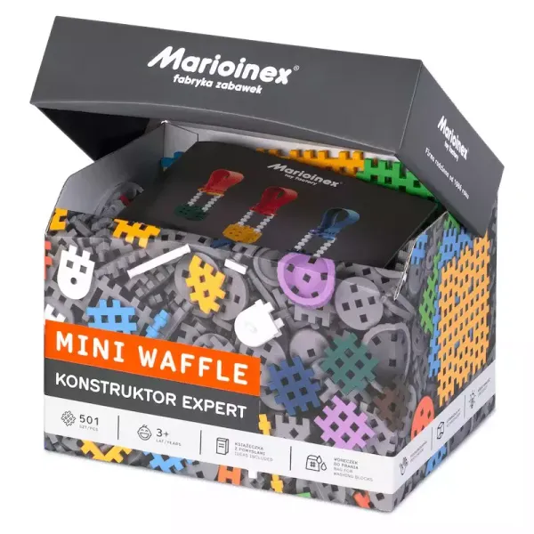 Klocki mini waffle Konstruktor Expert, 501 elementów zdjęcie 1