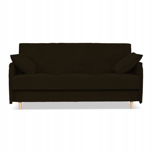 Kanapa sofa Alvo rozkładana wersalka funkcja spania pojemnik Family brązowa na Arena.pl