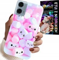 ETUI DO MOTOROLA G24 / G04 - WZÓR W SŁODKIE PIANKI, OBUDOWA, PLECKI