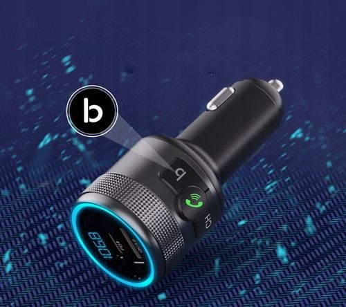 TRANSMITER FM BLUETOOTH USB TYP C QC 3.0 + PD BASS PD 20W na Arena.pl