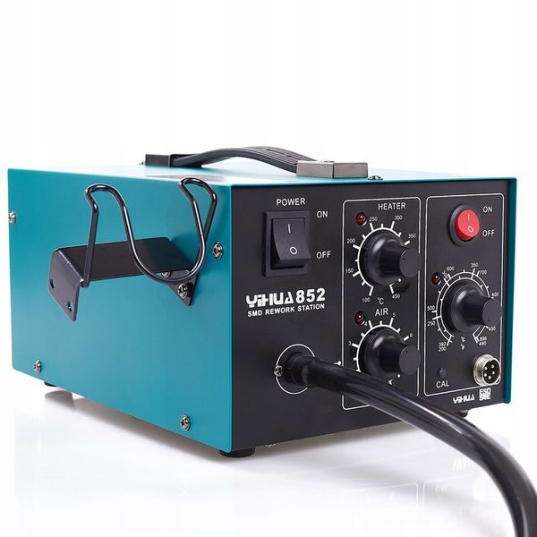 STACJA LUTOWNICZA LUTOWNICA 2W1 HOT-AIR 852 Z KOMPRESOREM TECHREBAL 660W zdjęcie 15