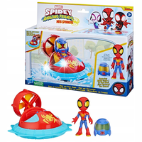 SPIDEY I SUPER KUMPLE WEBSPINER SPIDEY I POJAZD HOVER SPINNER + KASK