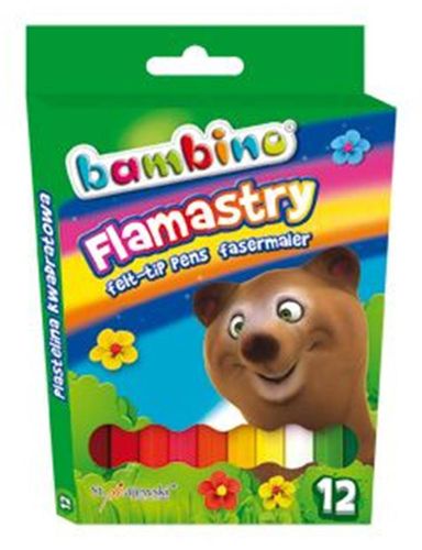 Flamastry BAMBINO 12 kolorów na Arena.pl