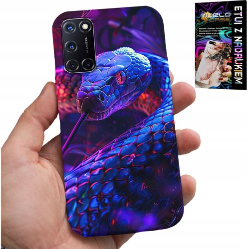 ETUI DO OPPO A52 - WĄŻ KOBRA GRZECHOTNIK GADY CASE + FOLIA na Arena.pl