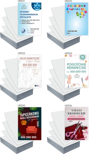 Ulotki A4 reklamowe firmowe USŁUGI KRAWIECKIE GOTOWY PROJEKT GRATIS 5000szt na Arena.pl