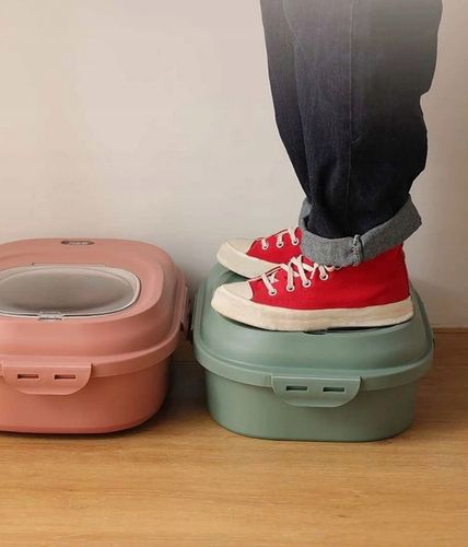 DUŻY POJEMNIK NA KARMĘ DLA PSA SKŁADANY SILIKON RÓŻOWY na Arena.pl