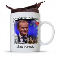 Kubek Donald Tusk Po Platforma Smacznej Kawusi Z Nadrukiem Ze Zdjęciem
