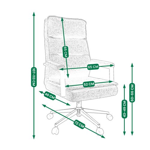 Fotel biurowy SEGO tkanina jasny szary na Arena.pl