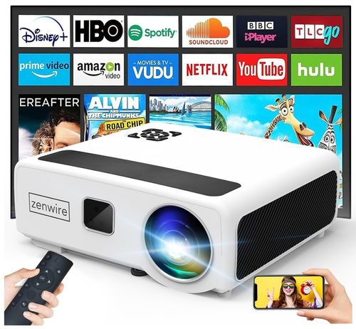 Projektor Rzutnik LED WiFi Android TV FULL HD 4K 24000lm 800 ansi Autofocus na Arena.pl