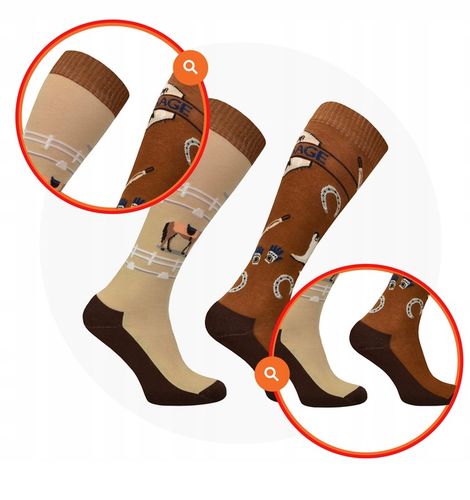 Komplet skarpet w konie na prezent dla Jeźdźca na Arena.pl