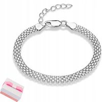 BRANSOLETKA SREBRNA DAMSKA NA NOGĘ STOPĘ KOSTKĘ