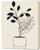 Obraz 70x90cm Prostota Doniczki