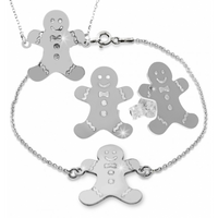 SREBRNY KOMPLET PAN CIASTEK CELEBRYTKI ŚWIĄTECZNY SREBRO PRÓBY 925