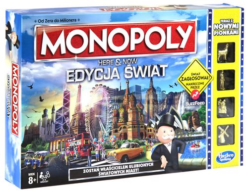 Gra Hasbro - Monopoly Here And Now edycja świat B2348 na Arena.pl