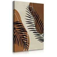 Obraz Do Salonu Liście Palmowe Styl Boho Natura Abstrakcja 60cm x 90cm