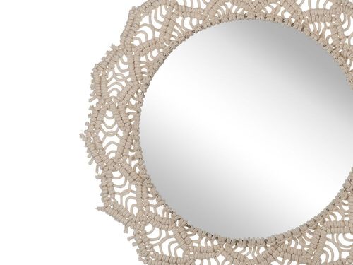 Lustro Ścienne 45 Cm Beżowe Satral na Arena.pl