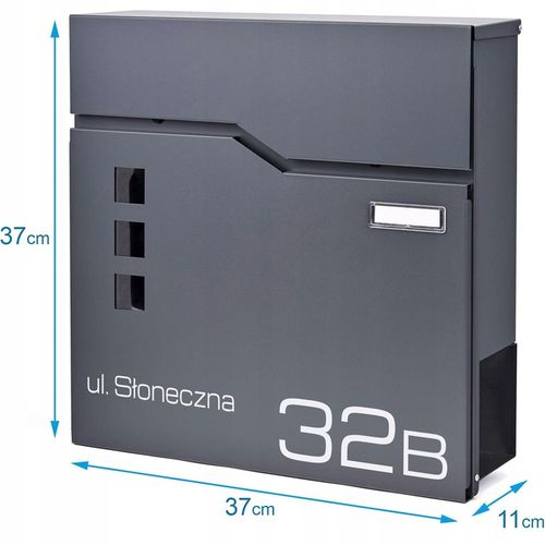 SKRZYNKA NA LISTY Z ADRESEM NUMEREM DOMU NAPISEM DRUK NADRUK UV na Arena.pl