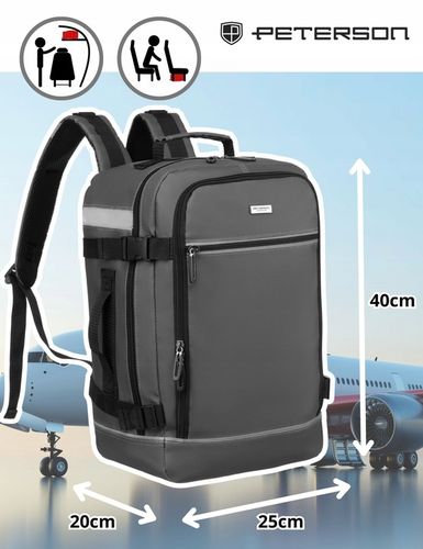 Plecak podróżny kabinowy podręczny pojemny do samolotu Wizzair 40x25x20 na Arena.pl