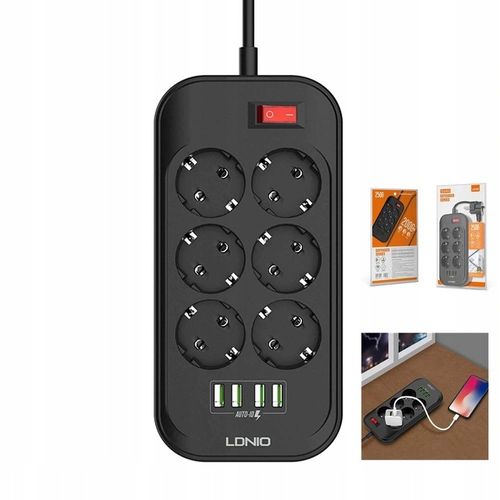 LISTWA ZASILAJĄCA PRZEDŁUŻACZ USB ANTYPRZEPIĘCIOWA na Arena.pl