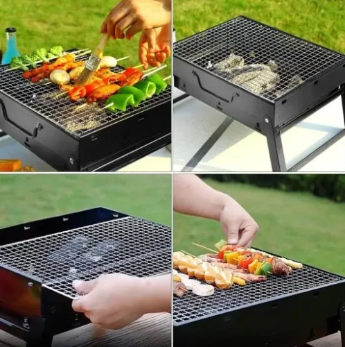 GRILL TURYSTYCZNY PRZENOŚNY WĘGLOWY SKŁADANY BBQ KEMPINGOWY WALIZKA na Arena.pl