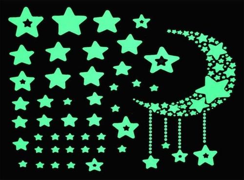 Naklejki ścienne - gwiazdy fluorescencyjne na Arena.pl