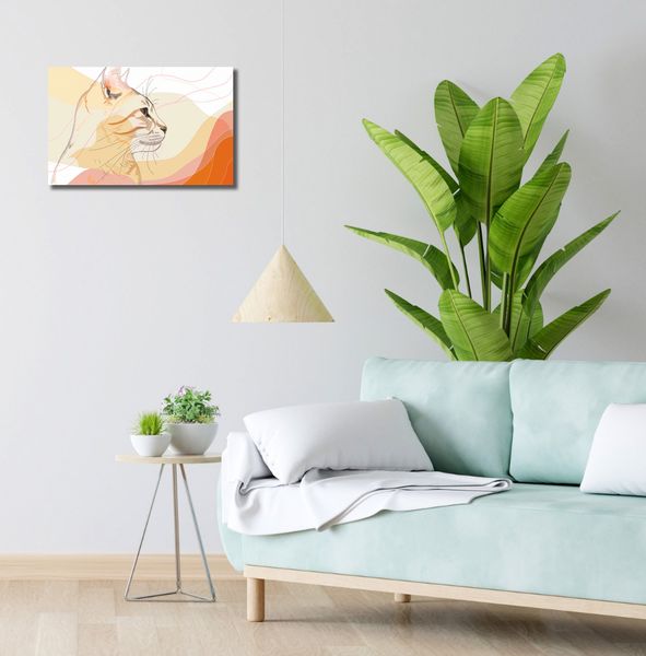 Obraz 50x30cm Delikatny Profil Kota zdjęcie 2