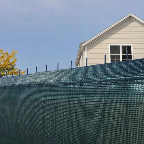 SIATKA CIENIUJĄCA 90% 1,5x25m OSŁONA MASKUJĄCA MATA NA PŁOT OGRODZENIE UV+ na Arena.pl