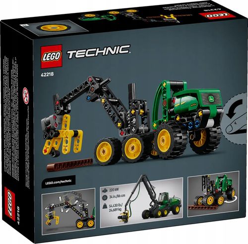 42218 - lego technic - harwester kołowy john deere 1470h na Arena.pl