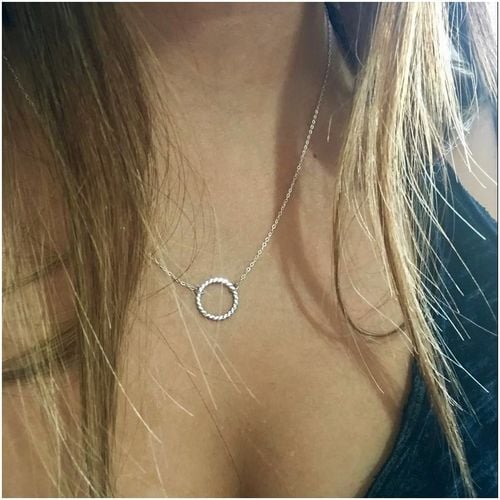 naszyjnik srebry kółko n75 na Arena.pl
