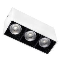 Punktowa lampa liniowa 1055 Domeno LED 9W 3000K natynkowa prostokąt biała