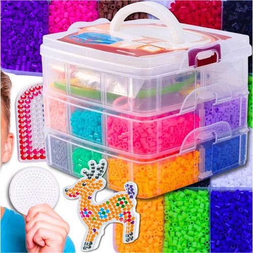 KORALIKI do PRASOWANIA ZESTAW 9000 szt DLA DZIECI SZABLONY WALIZKA PREZENT na Arena.pl