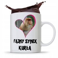 Kubek Prezent Dla Syna Dziecka Fajny Synek Kurła Z Nadrukiem Ze Zdjęciem