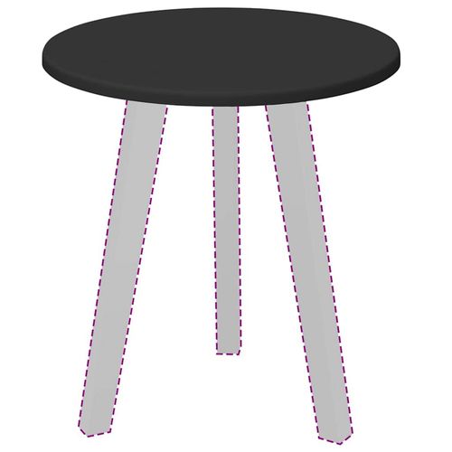 Blat stołu Czarny 40 x 40 x 1.5 cm Materiał drewnopochodny na Arena.pl