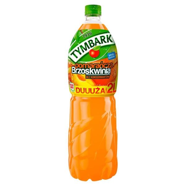 Tymbark Napój pomarańcza brzoskwinia 2 l zdjęcie 1
