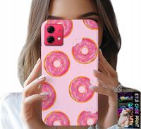 ETUI DO MOTOROLA EDGE 40 NEO - WZÓR Z PĄCZKAMI DONATAMI POLEWĄ CUKROWĄ