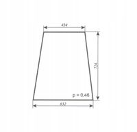 szyba boczna - bok ciągnika URSUS C-330, C-360 Kabina POM Zamość