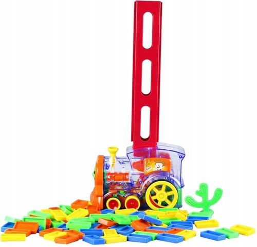 Lokomotywa pociąg domino układanka z ciuchcią automat do układania klocków na Arena.pl
