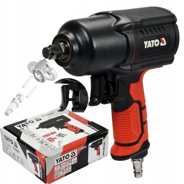 YATO KLUCZ PNEUMATYCZNY UDAROWY DO KÓŁ 1/2 1700Nm KOMPOZYTOWY YT-09544 zdjęcie 8