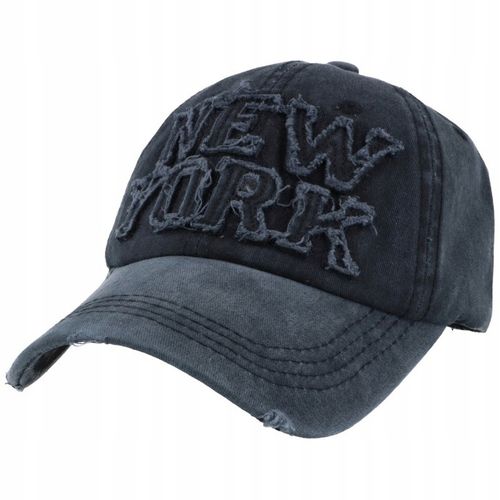 CZAPKA z Daszkiem BEJSBOLÓWKA przecierana Szara na Arena.pl