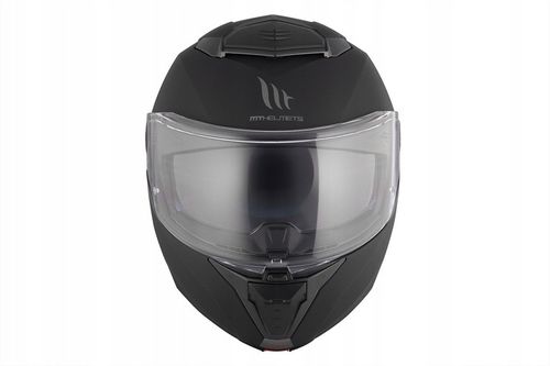 Kask motocyklowy szczękowy MT ATOM 2 SV SOLID MATT BLACK czarny mat GRATISY na Arena.pl