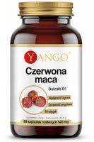 Yango Czerwona Maca 430mg Ekstrakt 10:1 popęd pamięć 90 kapsułek