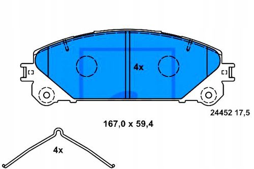 KLOCKI HAM PRZOD LEXUS RX 09- ATE na Arena.pl
