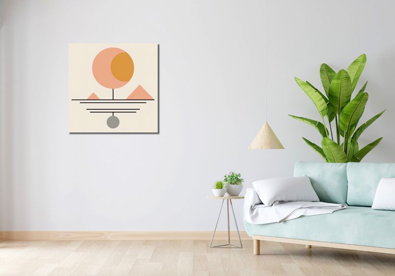 Obraz 70x70cm Geometryczna Utopia zdjęcie 2