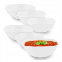 Salaterki 6 szt na sałatki miseczki do zupy 0,5l Altom White Harmony 16 cm
