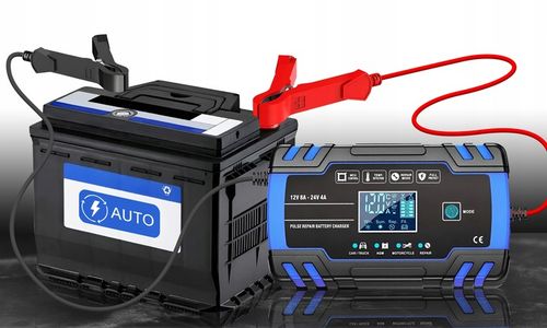 Prostownik AUTOMATYCZNY SAMOCHODOWY FUNKCJA NAPRAWY DO AKUMULATORÓW 12V 24V na Arena.pl