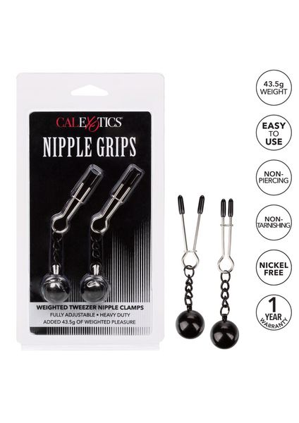 Weighted Tweezer NippleClamps Metal zdjęcie 7