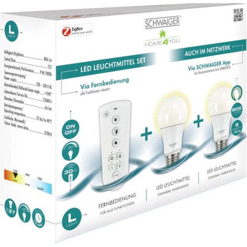 Zestaw żarówek Schwaiger HALSET100 E27 9W ZigBee na Arena.pl