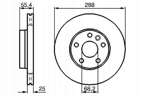 TARCZA HAM PRZOD 288X25 V BOSCH na Arena.pl