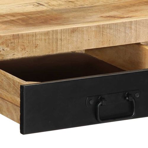 Biurko 100x50x75 cm lite drewno surowe mango na Arena.pl